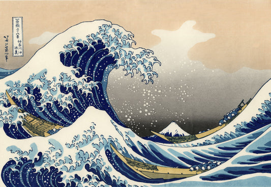 Lining textile : The Great Wave Off Kanagawa 『冨嶽三十六景 神奈川沖浪裏』 by Hokusai Katsushika 葛飾北斎